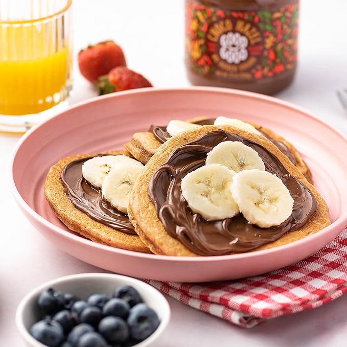 GOOD GOOD No Added Sugar Belgian Choco Hazel Spread - Chocolate Spread with Natural Sweeteners - Gluten Free - Vegetarian Friendly - 12oz / 350g (Pack of 2)
