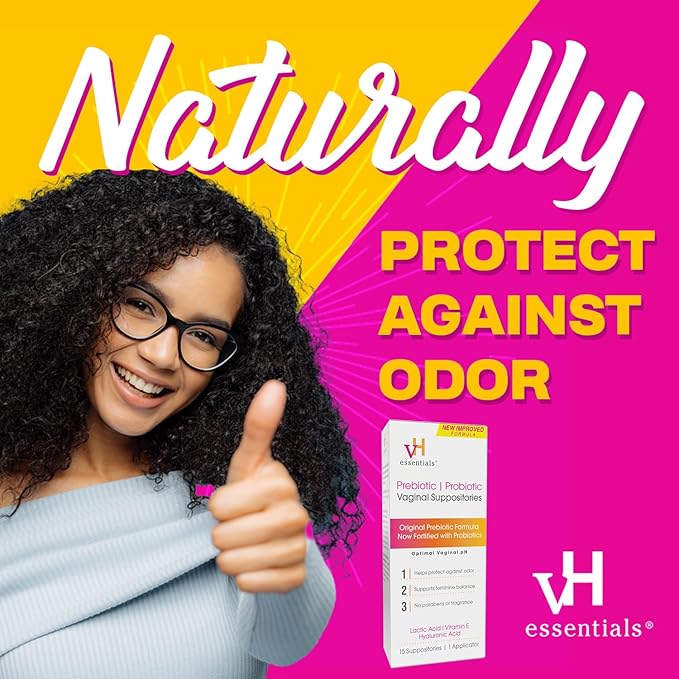 vH essentials Prebiotic PH Balanced Vaginal 15 Count