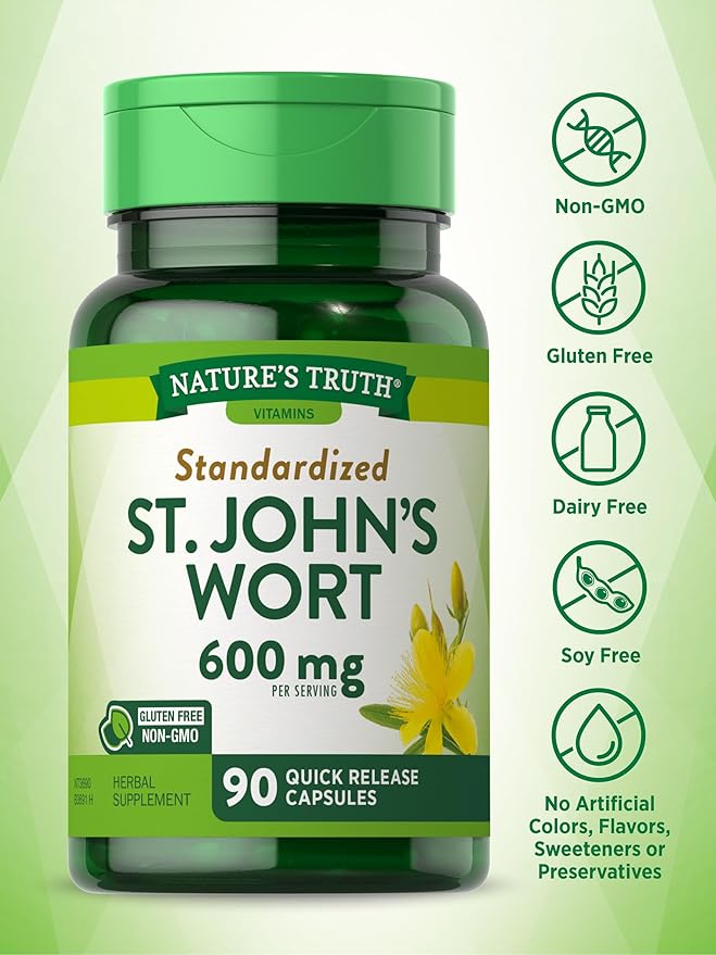 St Johns Wort Capsules 600mg | 90 Count