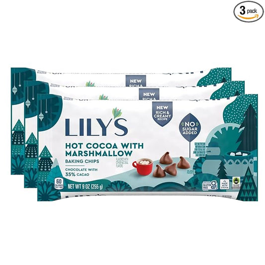Lily's Chocolate Baking Chips (3 Count, Marshmallow)