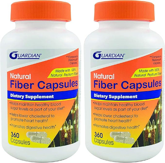 Guardian Psyllium Fiber Capsules, Natural Psyllium (720Ct)