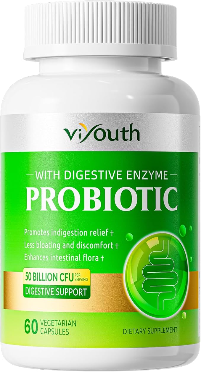 Probiotics for Women & Men 50 Billion 18 Strains 5 Digestive 60ct
