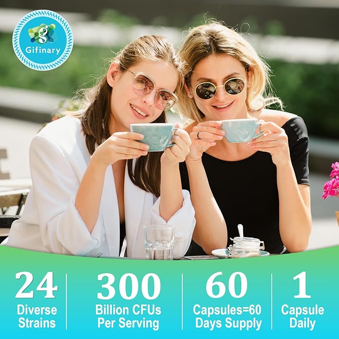 Probiotics for Women and Men, 300 24 Strains 15 Organic 4 Months