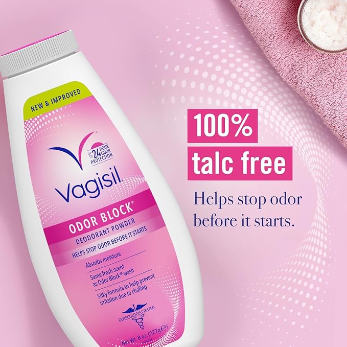 Vagisil Odor Block Deodorant Powder 8 Ounce 3)