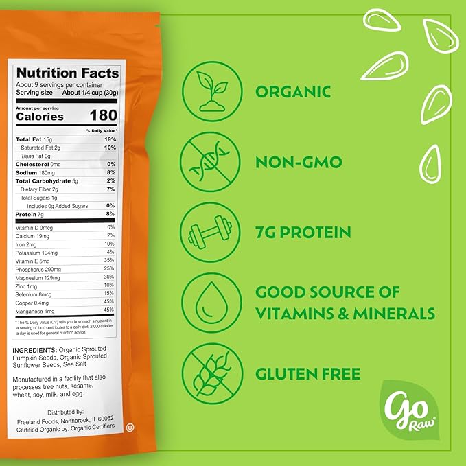 Go Raw Organic Sprouted Pumpkin & 10 oz,