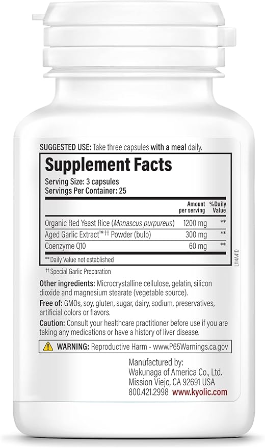 Kyolic Aged Garlic Extract Formula 114, Coq10, 75 75 Capsules