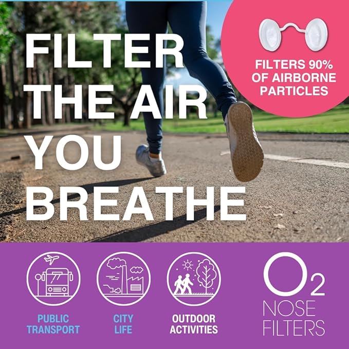 O2 Nose Filters with 3M Filtration 10)