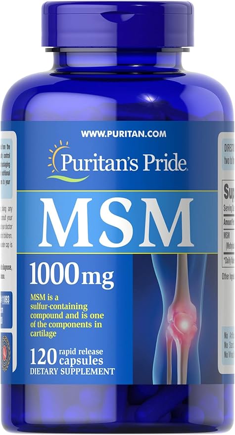 Puritan's Pride Joint Support Formula MSM 1000 mg, 120 Count