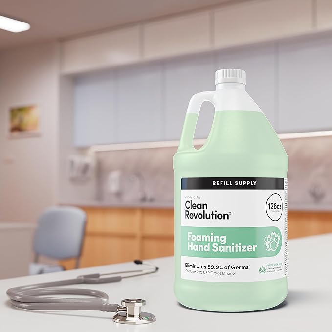 Clean Revolution Foaming Hand Sanitizer, 128 99.9% of 70% USP