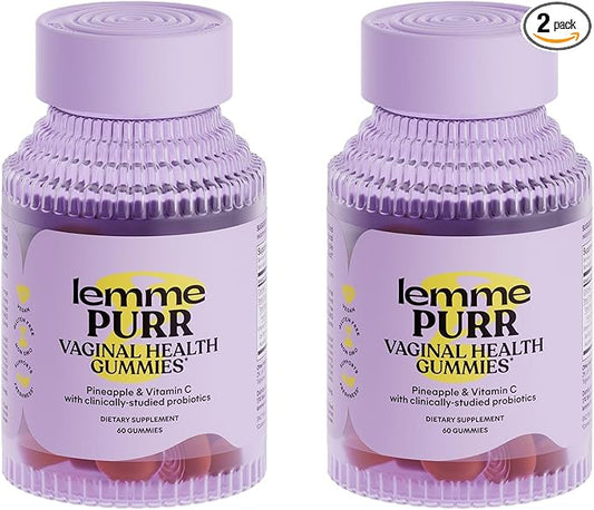 Lemme Purr Vaginal Probiotic Gummies for Women (60 Count) 2)