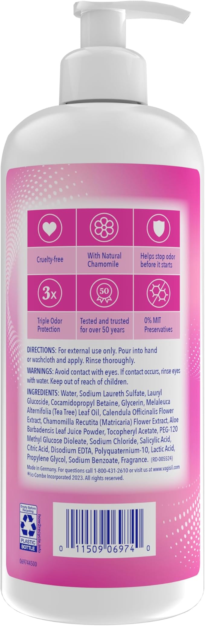 Vagisil Feminine Wash for Intimate Area 16.9 oz