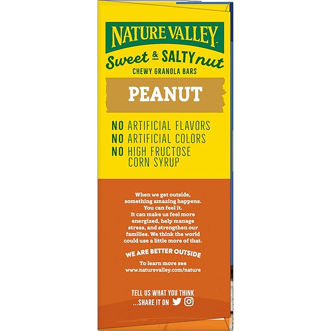 Nature Valley Granola Bars, Sweet and Salty Nut, Peanut, 15 Bars, 18 OZ
