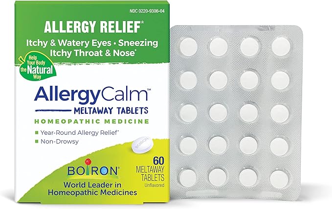BOIRON AllergyCalm Tablets for Relief from 60 Count