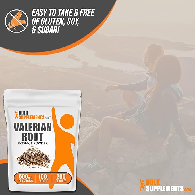 BulkSupplements.com Valerian Root Extract Powder 500mg per 100g (3.5 (3.5 oz), 1