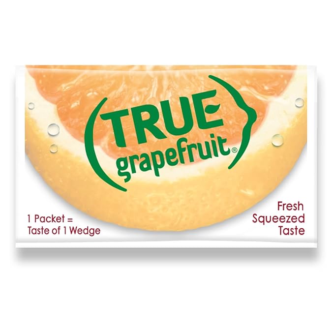 TRUE GRAPEFRUIT Water Enhancer/ Flavor Packets Made with Real Grapefruit, Bulk Pack | Zero Calorie Unsweetened |For Bottled Water & Recipes | 500 count (Pack of 1)