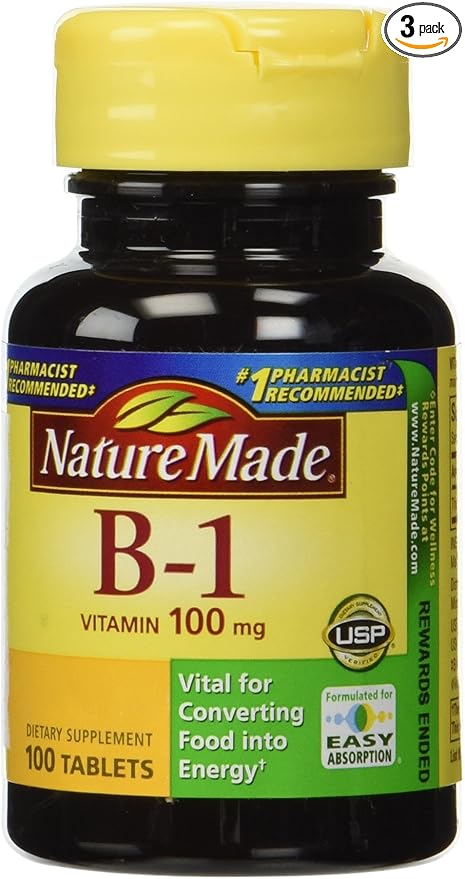 Nature Made Vitamin B-1 100 mg, 100 Tablets 3)