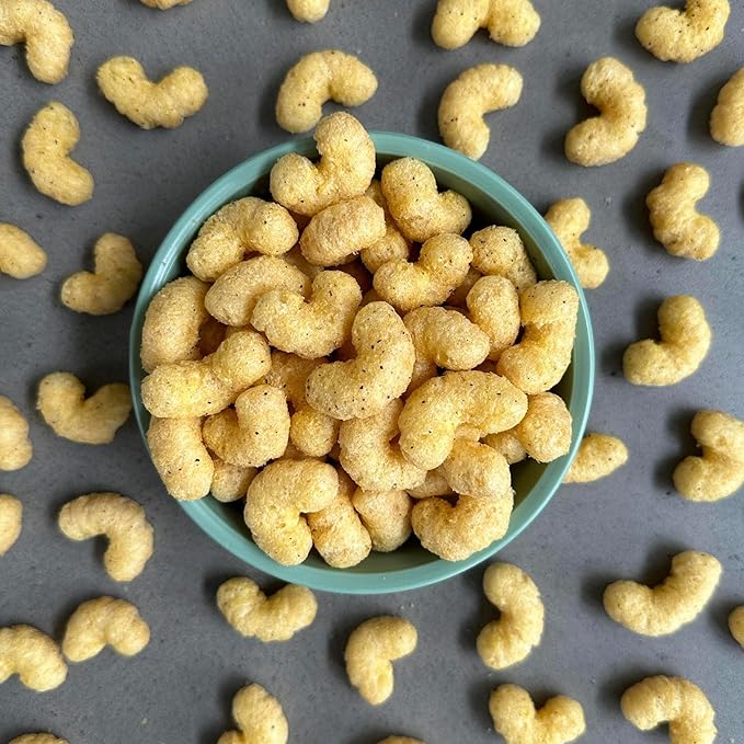 Vegan Salt & Pepper CauliPuffs - Corn, Rice, and Cauliflower Gluten Free Puffed Snack (box of 15-0.75oz bags)