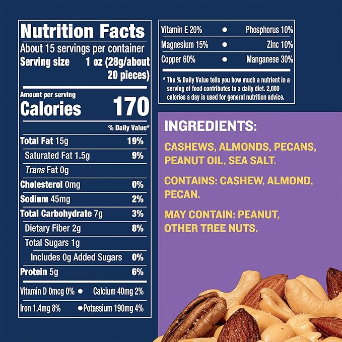 PLANTERS Deluxe Cashews, Almonds & Pecans, 15.25 Oz