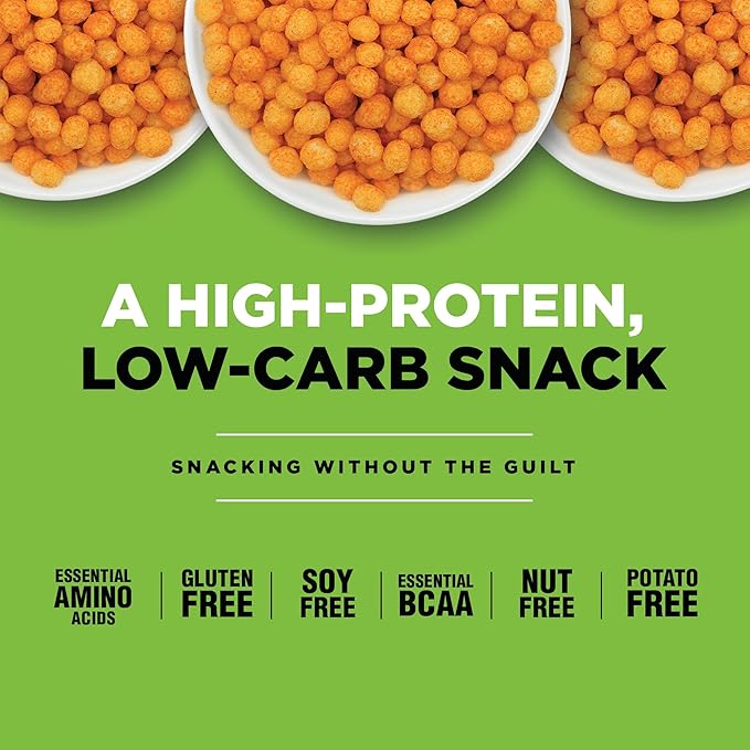 Twin Peaks Protein Puffs - (Jalapeno Cheddar), Keto Friendly, Low Carb Snack (300g, 21g Protein, 2g Net Carbs, High Protein, Healthy Crunchy Snack)