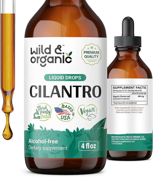 Cilantro Tincture - Detox Cleanse w/Organic 4 oz