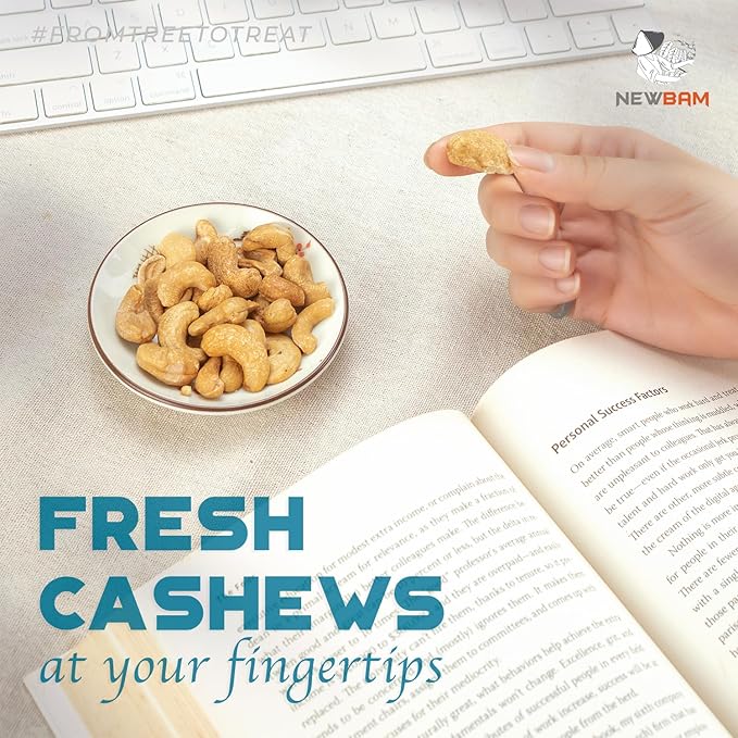 NEWBAM - Sea Salt Cashews Snack, 12 Pack (1.5oz), Keto