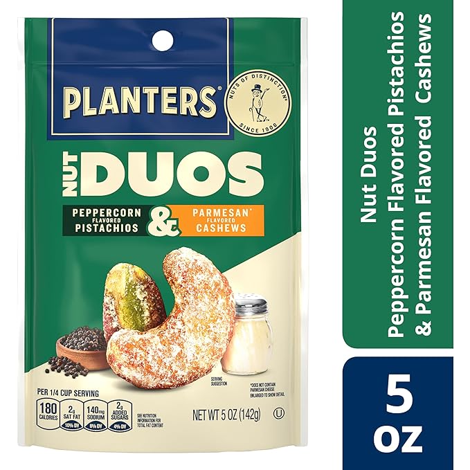 PLANTERS Nut Duos Peppercorn Pistachio & 5 oz