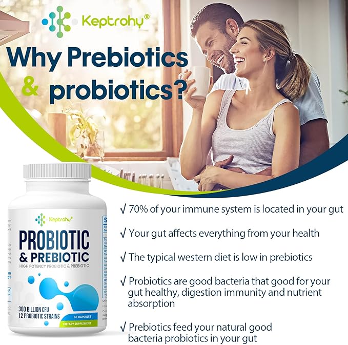 Probiotics for Women and Men, 300 12 Strains 120 Capsules