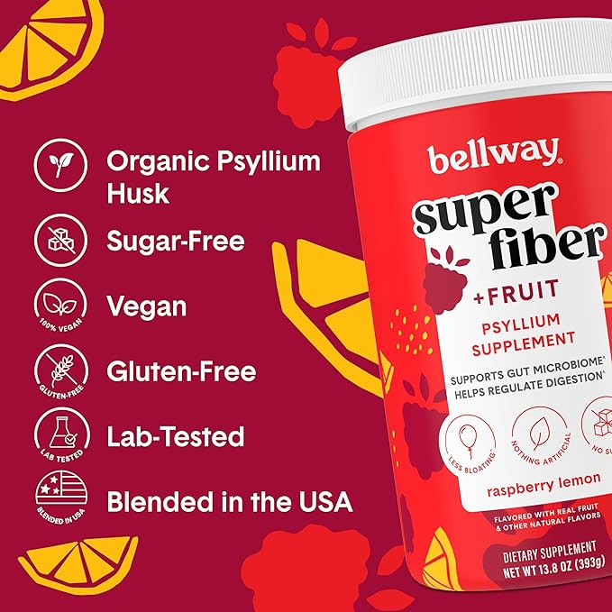 Bellway Super Fiber Powder + Fruit (5 Pack), (250 Servings)