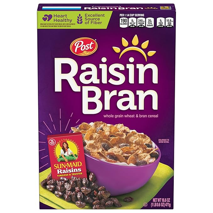 Post Raisin Bran®, Whole Grain Wheat 16.6 Ounce