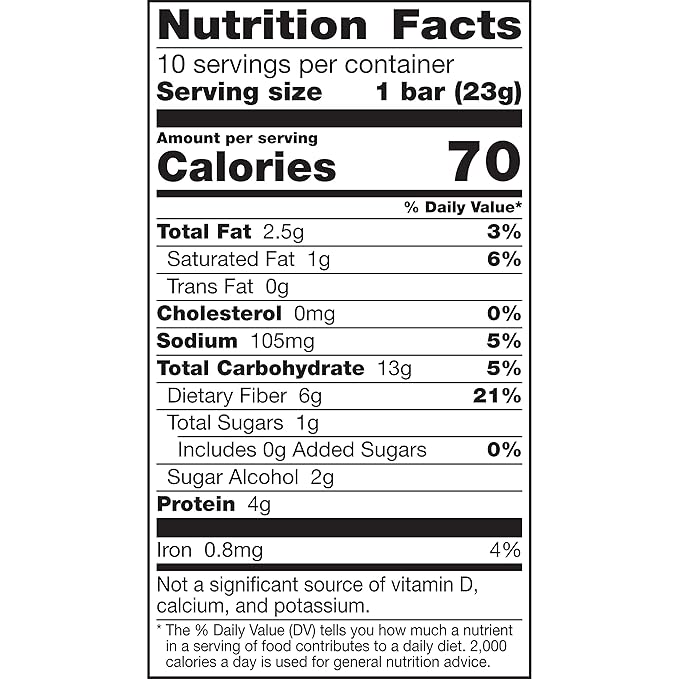 Fiber One 70 Calorie Chocolate Peanut Butter Bars, Snack, 10ct (Pack of 3)