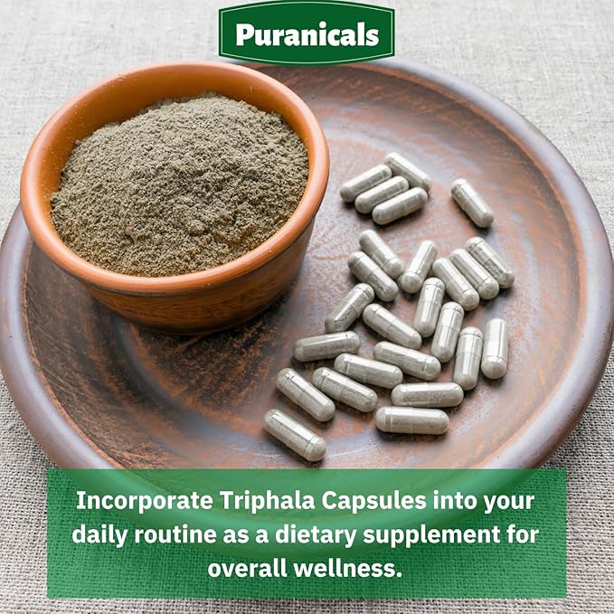 Triphala Premium 320 Capsules Non-GMO and 600 mg