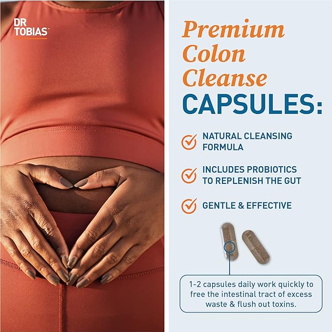 Dr. Tobias Colon 14 Day Cleanse, 2 Bottles 28 Capsules (1-2 Daily)