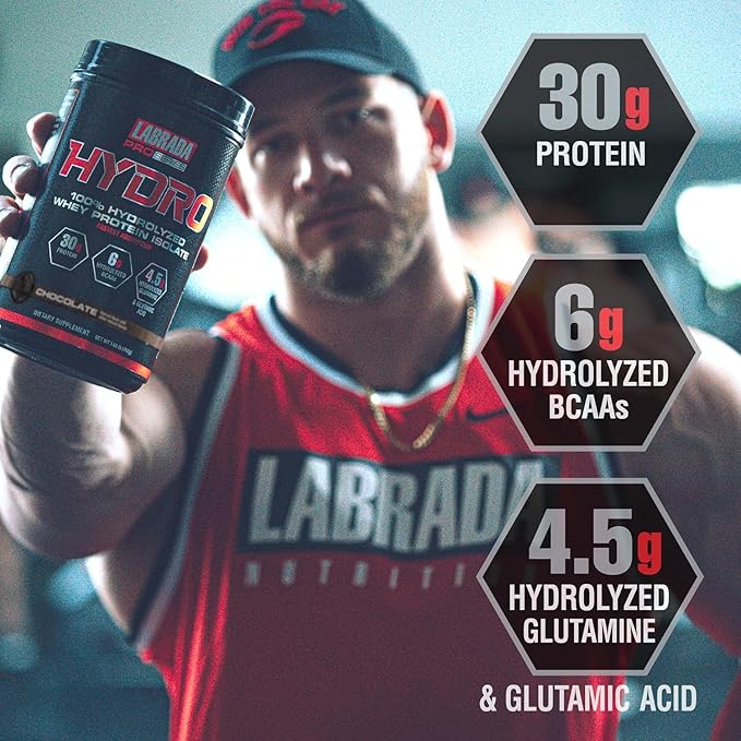 Labrada Hydro 100% Pure Hydrolyzed Whey 47 Servings 4lb (Chocolate)