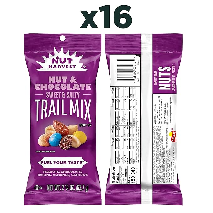 Nut Harvest, Nut & Chocolate Mix, 2.25 Ounce 16)