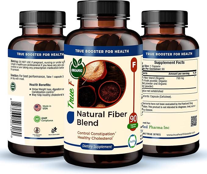 Natural Fiber Blend Supplement 750mg Organic