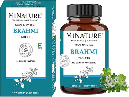 Brahmi Tablets - 90 Tablets, 1000 |45 Days 100% Natural