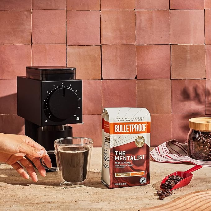 Bulletproof The Mentalist Medium-Dark Roast Whole Bean Coffee, 12 Ounces (Pack of 3), 100% Arabica Coffee Sourced from Central and South America