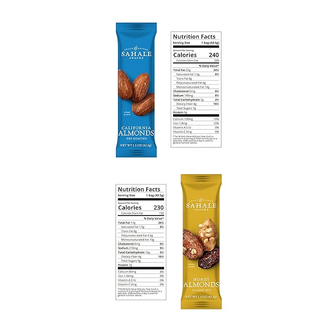 Sahale Snacks Almonds Variety Pack, 1.5 12)