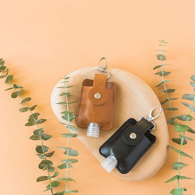 Hand Sanitizer Holder Keychain Set of 2
