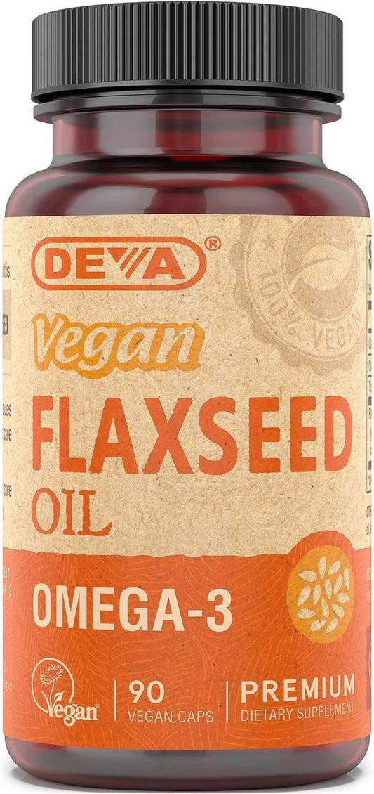 DEVA Vegan Flaxseed Oil 90 Vcaps