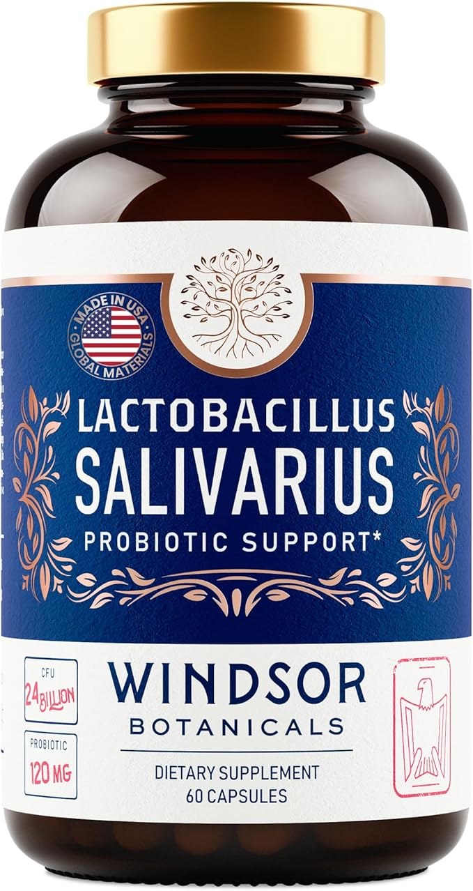 Lactobacillus Salivarius Probiotic Capsules 24bn CFU, 60 Caps