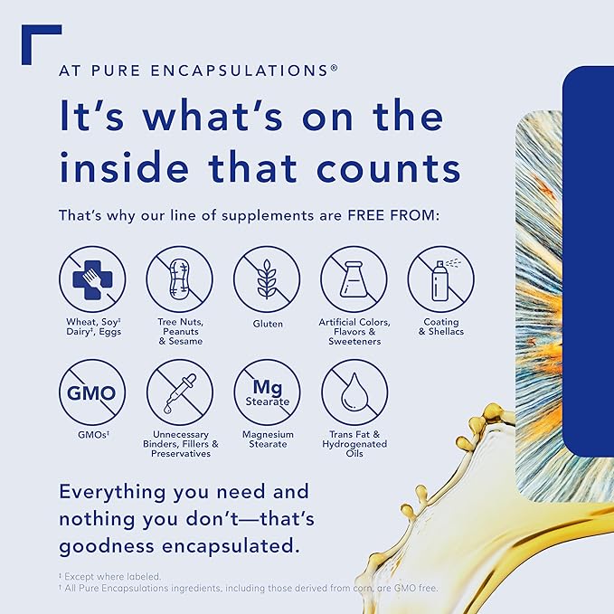 Pure Encapsulations L-Theanine 60 Capsules