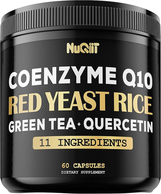 Red Yeast Rice 13500mg Green Tea 4500mg Quercetin 4500mg Supplement 60 Capsules