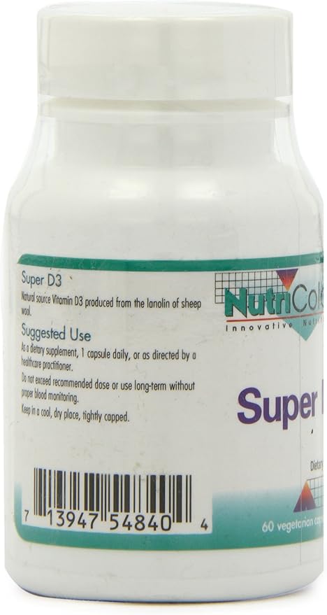 Nutricology Super D3 Dietary Supplement 60 Count