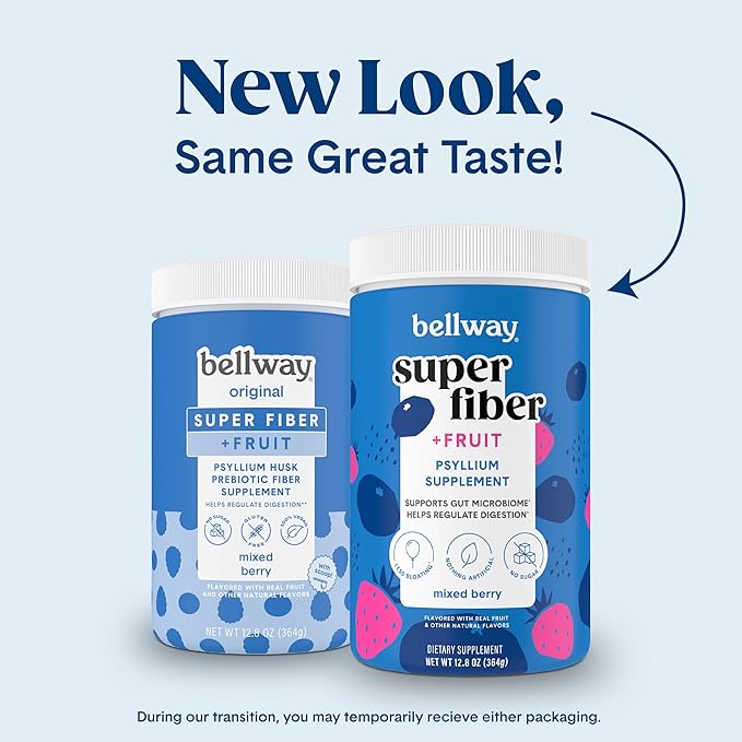 Bellway Super Fiber Powder + Fruit, (50 Servings)