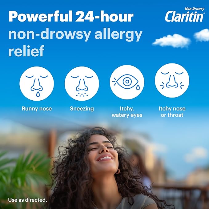 Claritin 24hr Non-Drowsy Allergy Relief, Loratadine Tablets 30 + 1 Ct