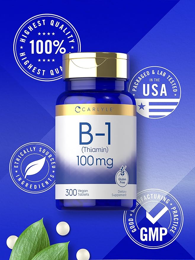 Carlyle Vitamin B-1 100mg | 300 Tablets