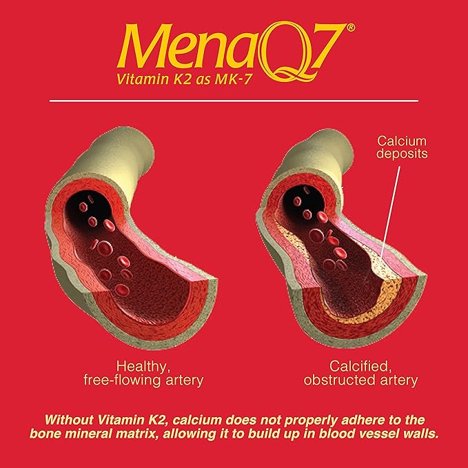 Vitamin k2 MK-7 Supplement 180mcg -Vitamin K2 Supports 60 Easy MenaQ7 K2 K2 MK7 MK7