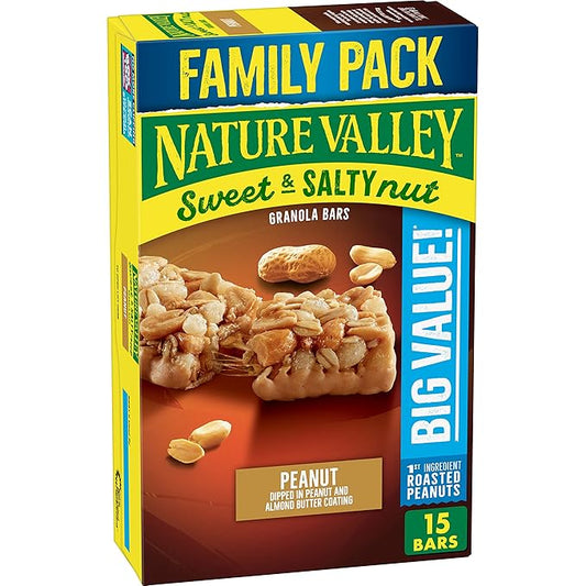Nature Valley Granola Bars, Sweet and Salty Nut, Peanut, 15 Bars, 18 OZ