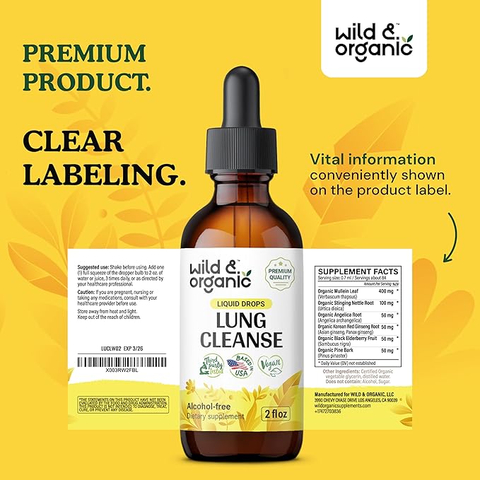 Wild & Organic Lung Detox and 2 fl